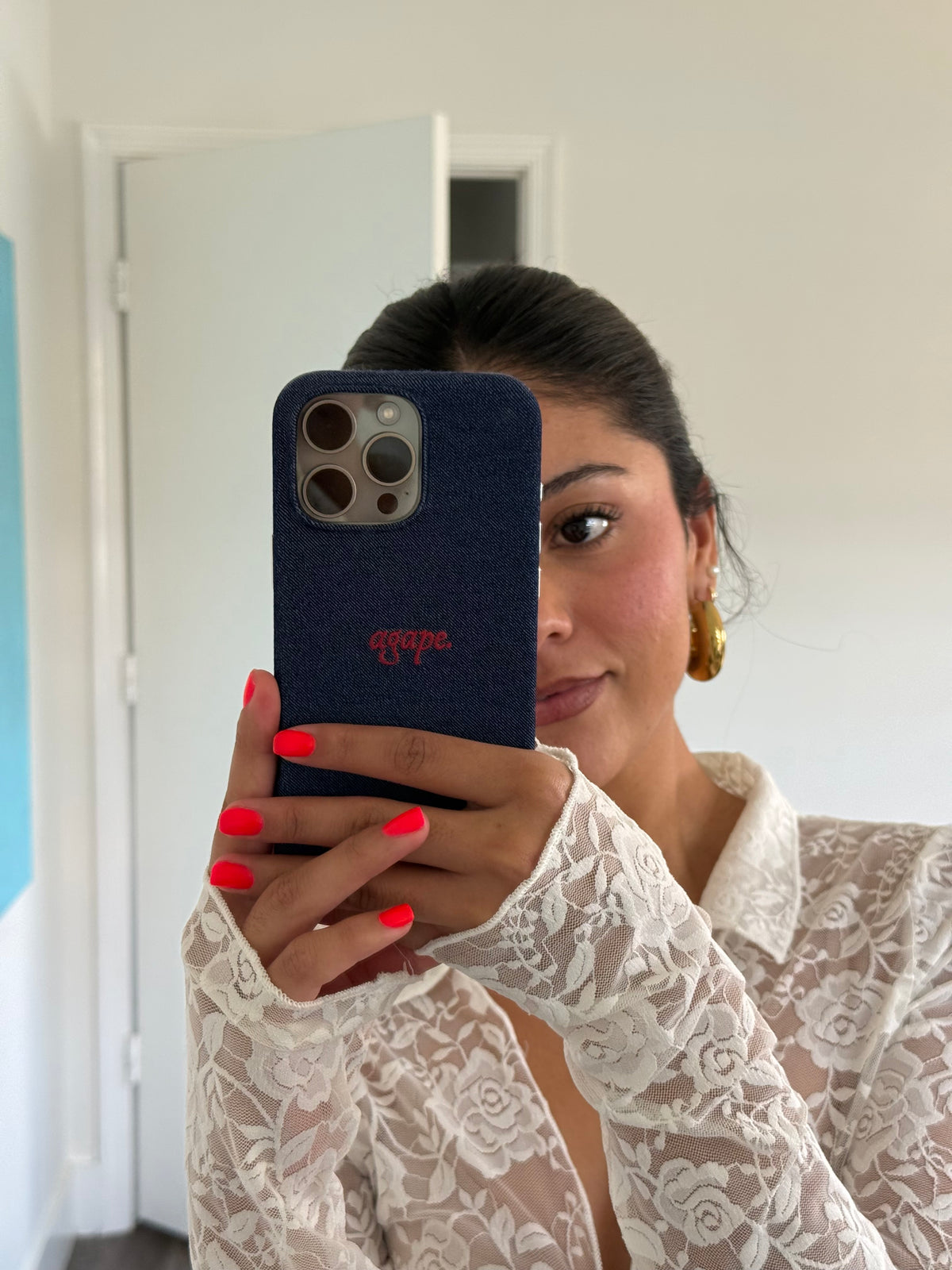 Agape Denim iPhone Case